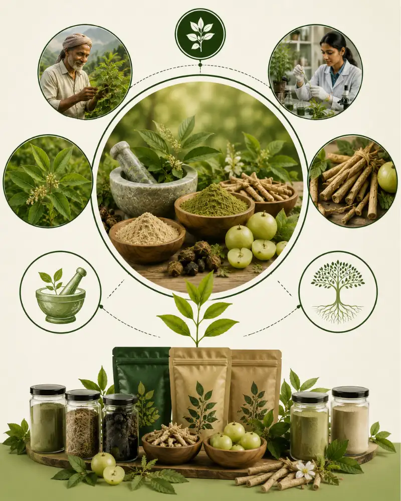 Pure Ayurvedic Herbs: India's Botanical Heritage in Simple, Practical Formats